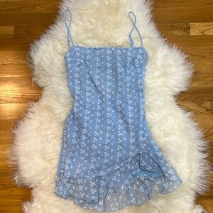 Lucy in the Sky Baby Blue Ruffle Dress